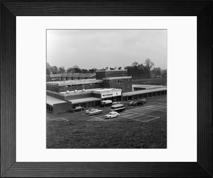 Framed Print : New shopping centre, near Prospect Park, Reading. 14th February 1967 Framed Print : New shopping centre, near Prospect Park, Reading. 14th February 1967