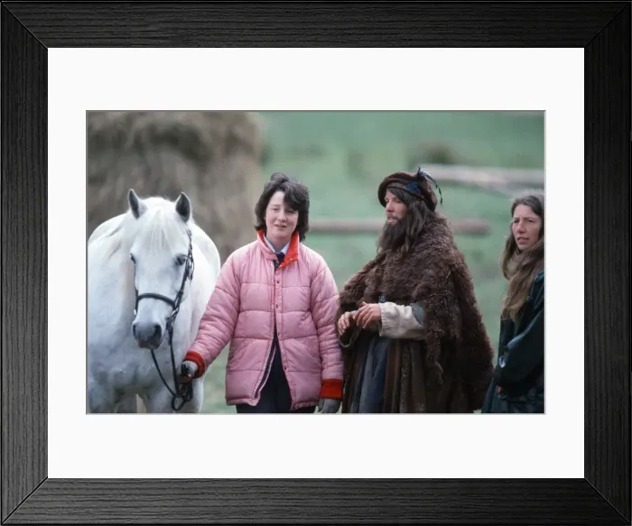 Framed Print : The filming of Highlander film. Circa May 1985 Framed Print : The filming of Highlander film. Circa May 1985
