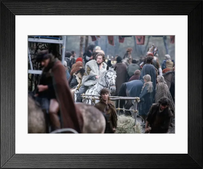 Framed Print : The filming of Highlander film. Circa May 1985 Framed Print : The filming of Highlander film. Circa May 1985