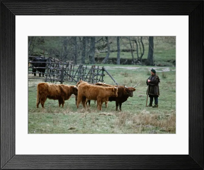 Framed Print : The filming of Highlander film. Circa May 1985