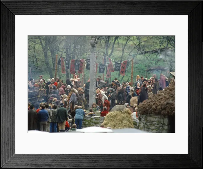 Framed Print : The filming of Highlander film. Circa May 1985