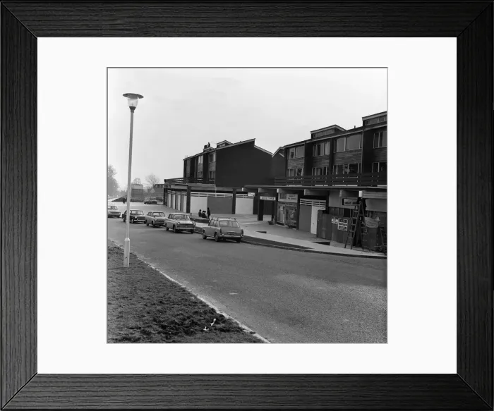 Framed Print : New shopping centre, near Prospect Park, Reading, Berkshire. 14th February 1967 Framed Print : New shopping centre, near Prospect Park, Reading, Berkshire. 14th February 1967