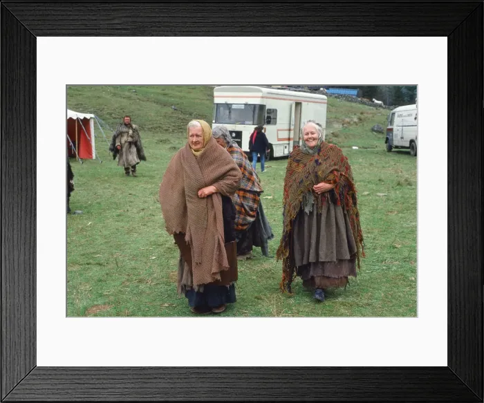 Framed Print : The filming of Highlander film. Circa May 1985