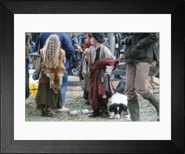 Framed Print : The filming of Highlander film. Circa May 1985 Framed Print : The filming of Highlander film. Circa May 1985