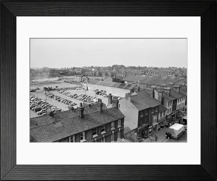 Framed Print : Views of the site of the Civic Centre, Reading, Berkshire. 20th May 1966 Framed Print : Views of the site of the Civic Centre, Reading, Berkshire. 20th May 1966