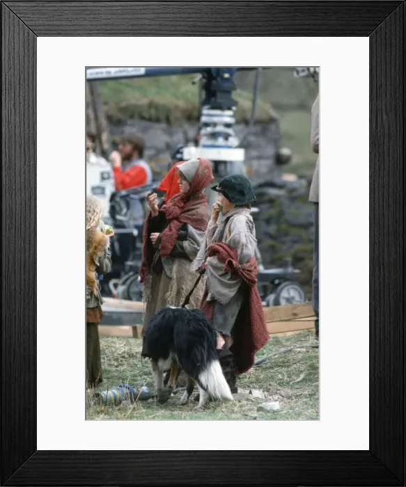Framed Print : The filming of Highlander film. Circa May 1985 Framed Print : The filming of Highlander film. Circa May 1985