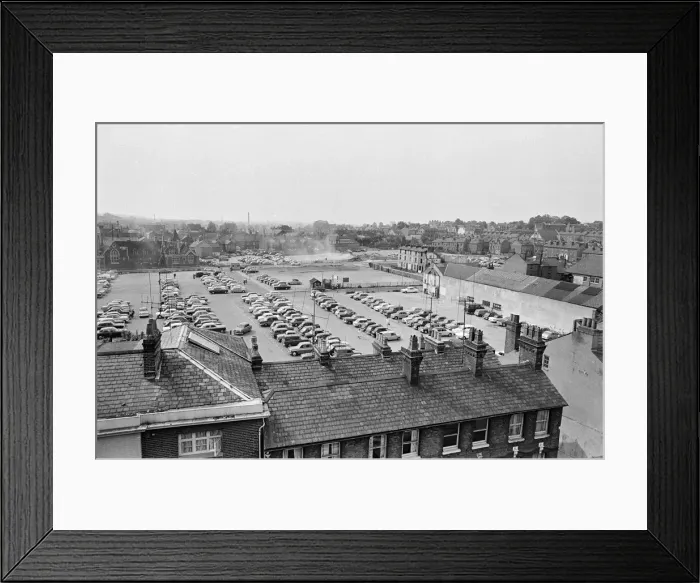 Framed Print : Views of the site of the Civic Centre, Reading. 20th May 1966