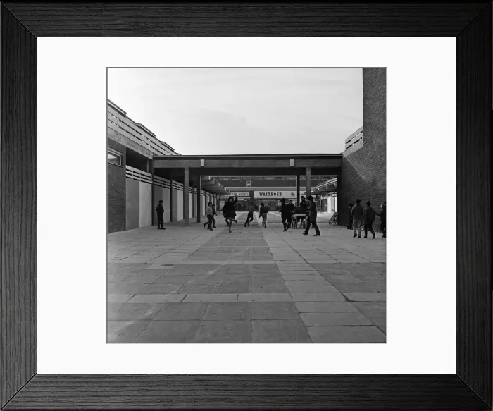Framed Print : New shopping centre, near Prospect Park, Reading, Berkshire. 14th February 1967 Framed Print : New shopping centre, near Prospect Park, Reading, Berkshire. 14th February 1967