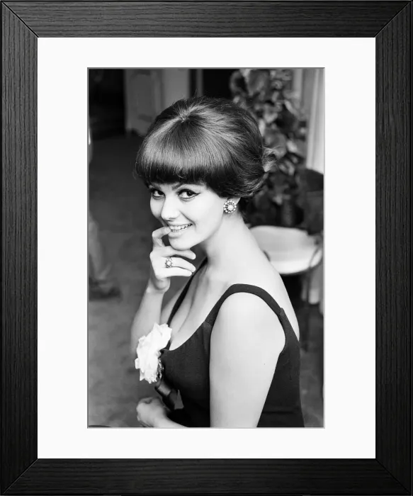 Framed Print : Claudia Cardinale, Italian film actress aged 24 years old