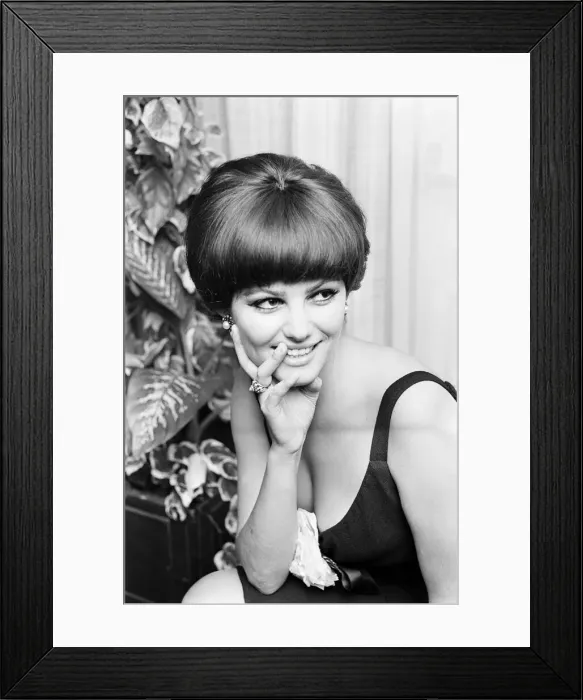 Framed Print : Claudia Cardinale, Italian film actress aged 24 years old