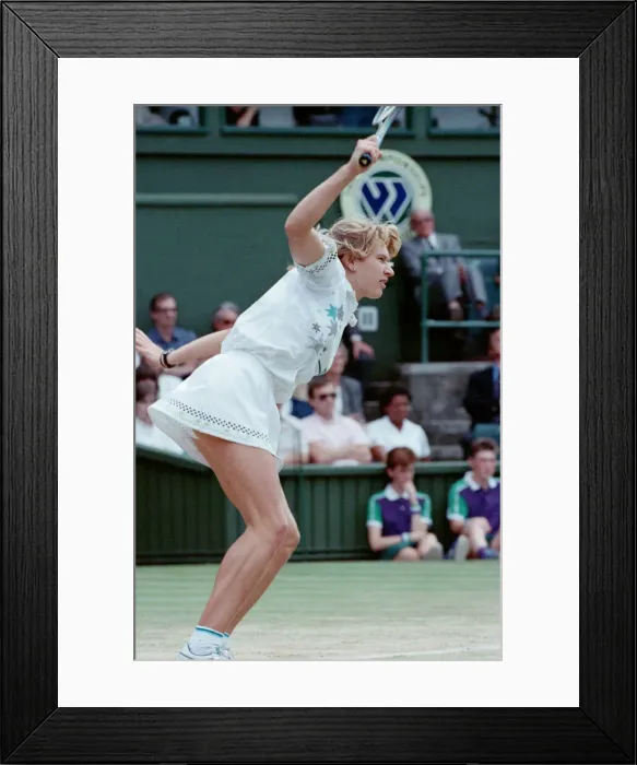 Framed Print : Steffi Graf pictured. Steffi Graf beats current 6 times defending champion Framed Print : Steffi Graf pictured. Steffi Graf beats current 6 times defending champion