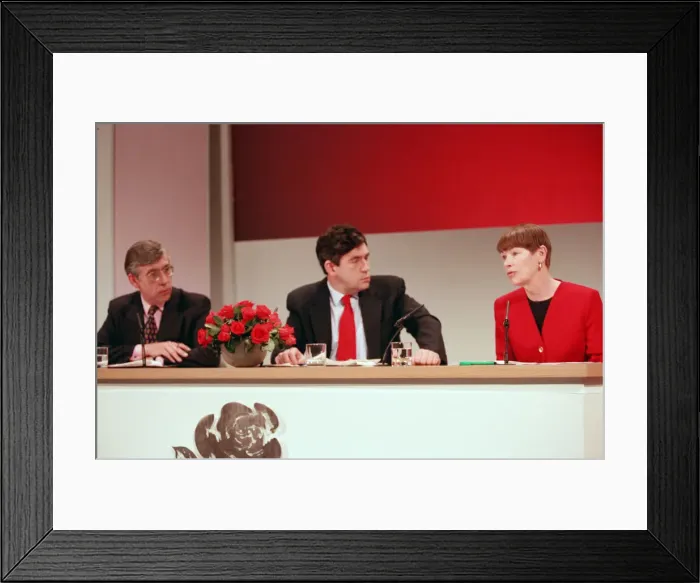 Framed Print : Shadow Home Secretary Jack Straw, Shadow Chancellor of the Exchequer Gordon Brown Framed Print : Shadow Home Secretary Jack Straw, Shadow Chancellor of the Exchequer Gordon Brown