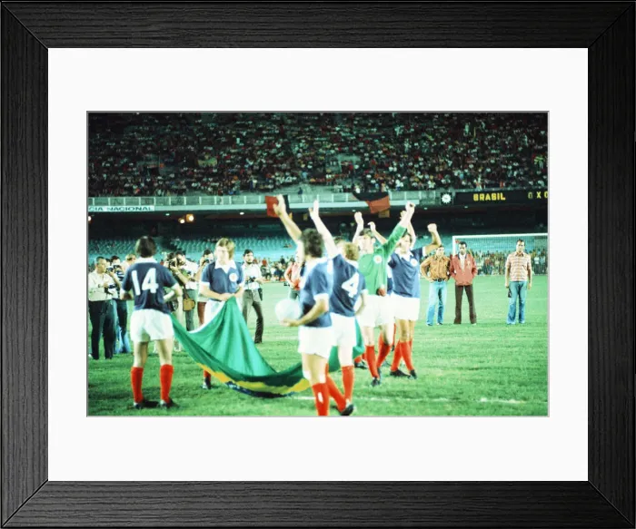 Framed Print : Brazil 1-0 Scotland, 1972 Brazil Independence Cup, final stage