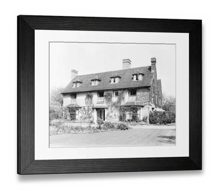 Framed Print : Cowley Cottage, Cowley Road, Cowley 1932
