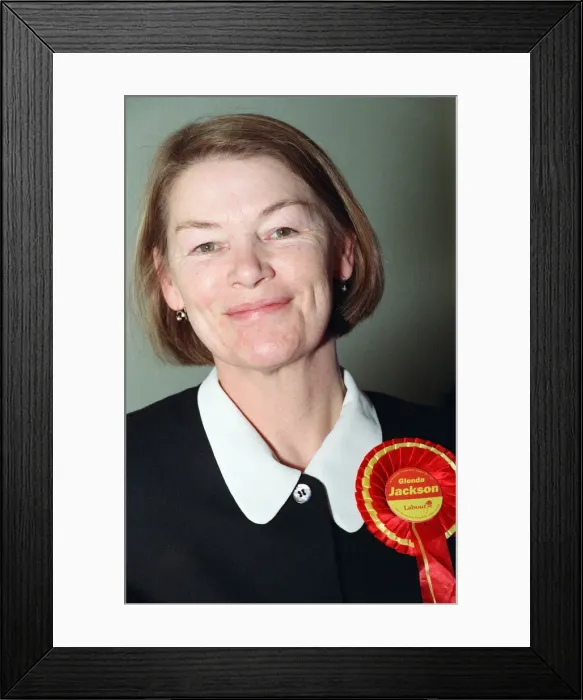 Framed Print : Actress and Labour candidate Glenda Jackson, election canvassing. 20th March 1992 Framed Print : Actress and Labour candidate Glenda Jackson, election canvassing. 20th March 1992