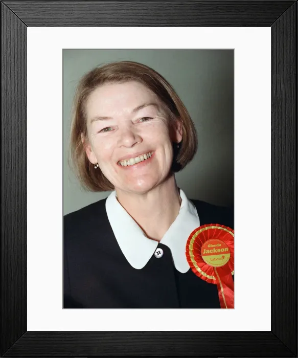 Framed Print : Actress and Labour candidate Glenda Jackson, election canvassing. 20th March 1992 Framed Print : Actress and Labour candidate Glenda Jackson, election canvassing. 20th March 1992