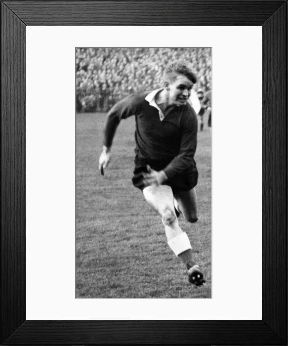 Framed Print : Terry Davies, Llanelli RFC. 25th January 1958 Framed Print : Terry Davies, Llanelli RFC. 25th January 1958