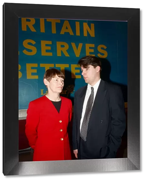 Labour councillor Glenda Jackson with her son Dan Hodges. 12th April 1997