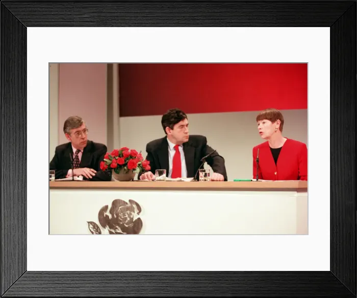 Framed Print : Shadow Home Secretary Jack Straw, Shadow Chancellor of the Exchequer Gordon Brown Framed Print : Shadow Home Secretary Jack Straw, Shadow Chancellor of the Exchequer Gordon Brown