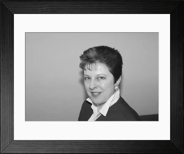 Framed Print : Theresa May, Conservative Candidate from Lanchester, North West Durham Framed Print : Theresa May, Conservative Candidate from Lanchester, North West Durham