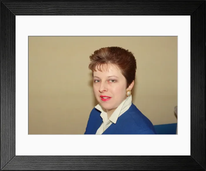 Framed Print : Theresa May, Conservative Candidate from Lanchester, North West Durham Framed Print : Theresa May, Conservative Candidate from Lanchester, North West Durham