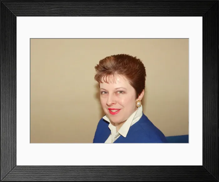 Framed Print : Theresa May, Conservative Candidate from Lanchester, North West Durham Framed Print : Theresa May, Conservative Candidate from Lanchester, North West Durham