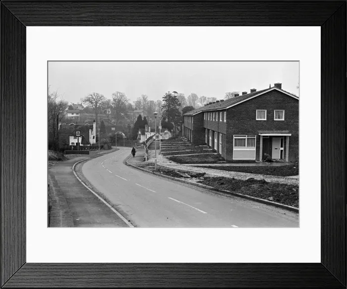 Framed Print : Views of Surley Row, Reading, Berkshire. 6th January 1969 Framed Print : Views of Surley Row, Reading, Berkshire. 6th January 1969