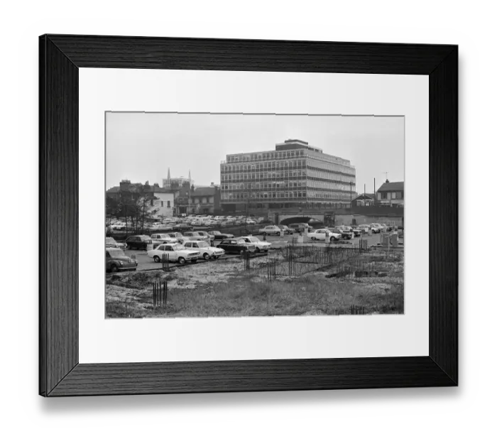 Framed Print : Views of Reading, Berkshire. 6th January 1969