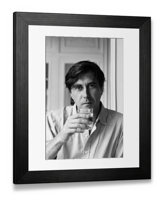 Framed Print : Bryan Ferry of Roxy Music at the Savoy Hotel, London. He is recovering from an illness in