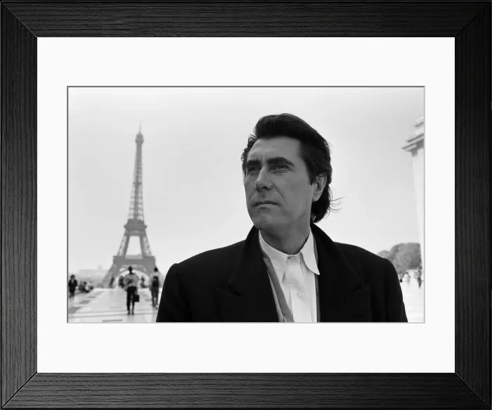 Framed Print : Pop star Bryan Ferry pictured in Paris where he is putting the finishing touches to his