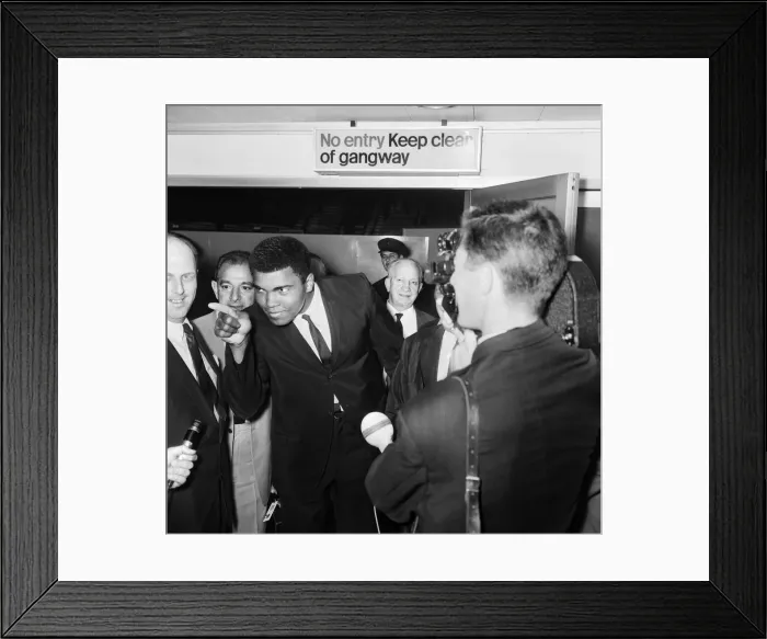 Framed Print : Muhammad Ali (born Cassius Marcellus Clay) was an American Olympic