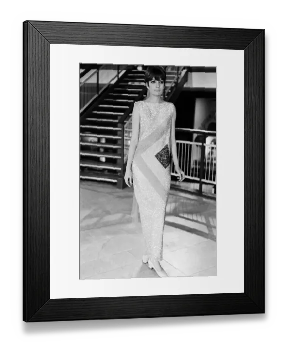 Framed Print : A model at rehearsals for a charity gala Pierre Cardin is giving at the Commonwealth