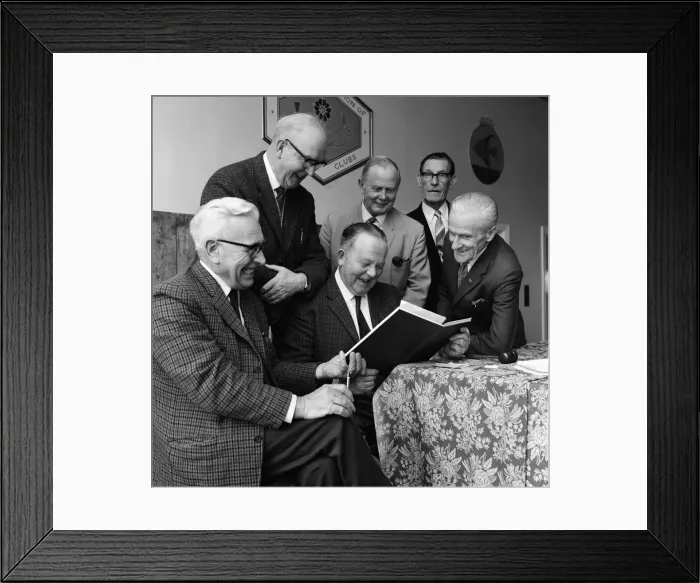 Framed Print : Retired mens club, Billingham. 1972 Framed Print : Retired mens club, Billingham. 1972