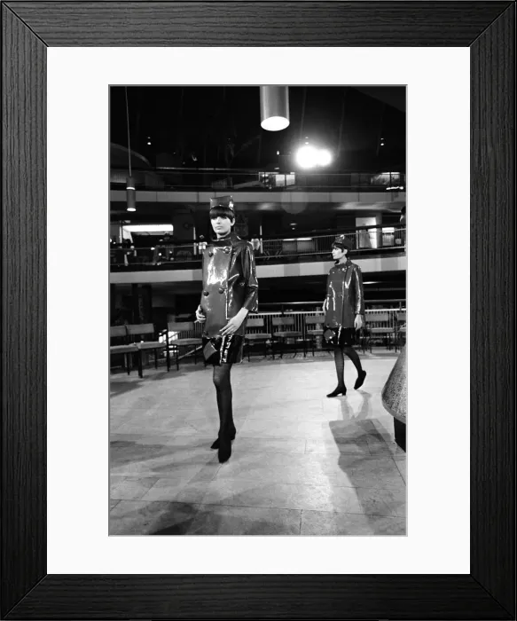 Framed Print : Models at rehearsals for a Pierre Cardin charity gala he is giving at the Commonwealth