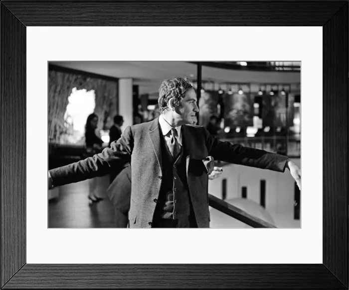 Framed Print : French couturier, Pierre Cardin, at rehearsals for a charity gala he is giving Framed Print : French couturier, Pierre Cardin, at rehearsals for a charity gala he is giving