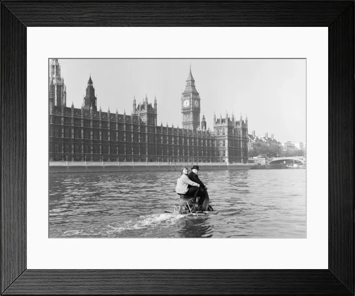 Framed Print : Water scootering... back to the office after lunch? It was skipper Framed Print : Water scootering... back to the office after lunch? It was skipper