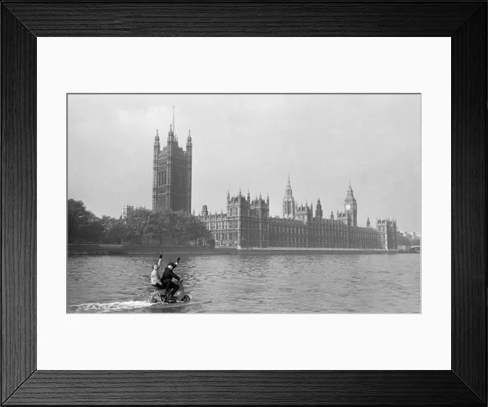 Framed Print : Water scootering... back to the office after lunch? It was skipper Framed Print : Water scootering... back to the office after lunch? It was skipper
