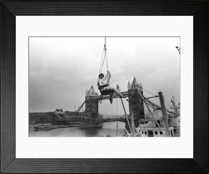 Framed Print : Advertising copywriter Vicki Morgan wanted publicity for an office chair designed by one Framed Print : Advertising copywriter Vicki Morgan wanted publicity for an office chair designed by one