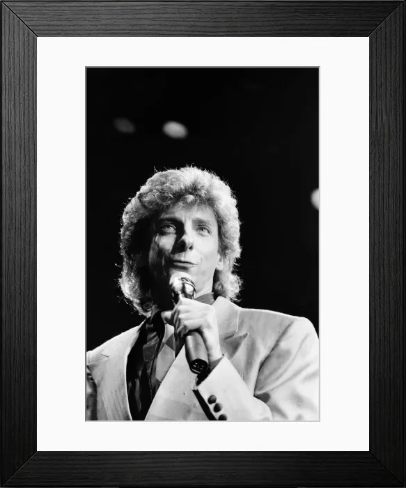 Framed Print : Barry Manilow in concert. November 1984 Framed Print : Barry Manilow in concert. November 1984