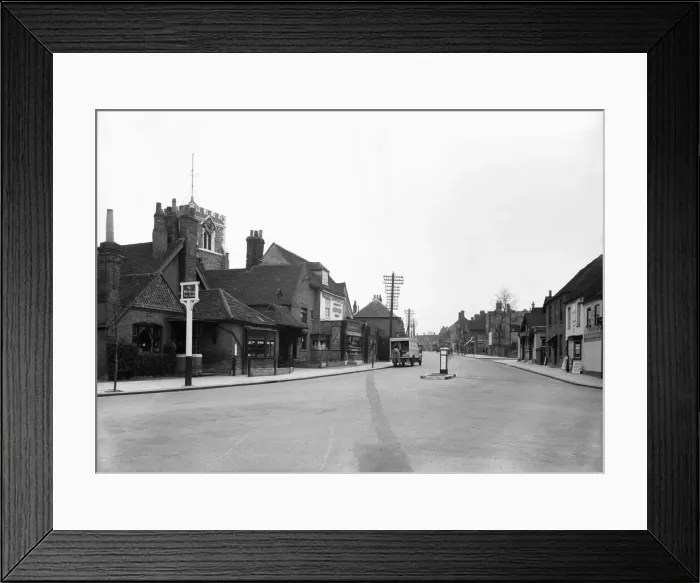Framed Print : Ruislip High Street from Manor Farm circa 1935 Framed Print : Ruislip High Street from Manor Farm circa 1935