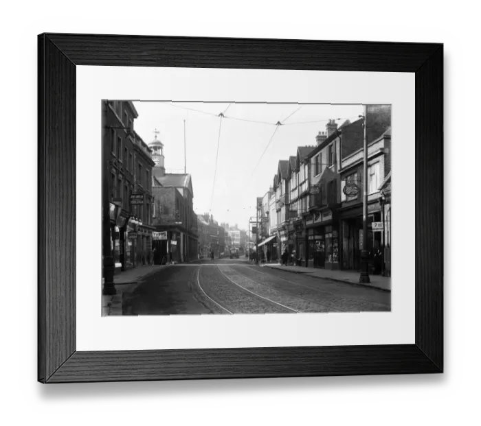 Framed Print : Uxbridge High Street near Market House Circa 1935