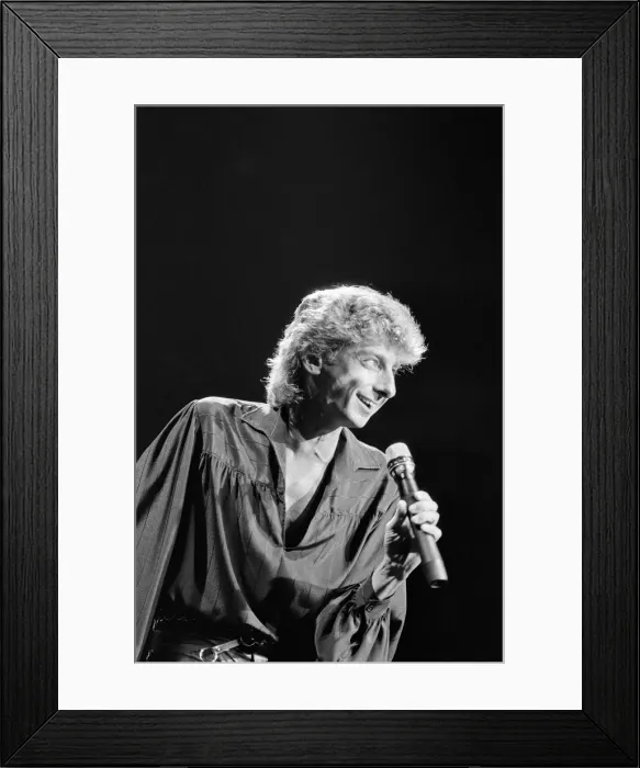 Framed Print : Barry Manilow in concert. November 1984 Framed Print : Barry Manilow in concert. November 1984