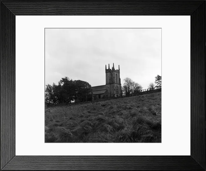 Framed Print : The village of Imber, on the Salisbury Plain in Wiltshire