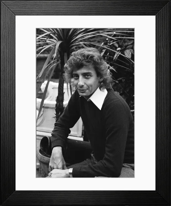 Framed Print : Barry Manilow, who is in London for four concerts at Wembley Arena