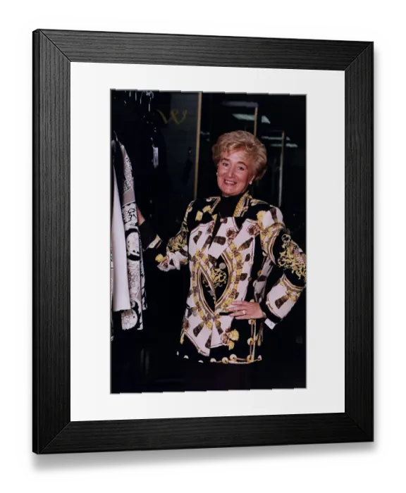 Framed Print : Vera Weisfeld gold white black jacket Framed Print : Vera Weisfeld gold white black jacket