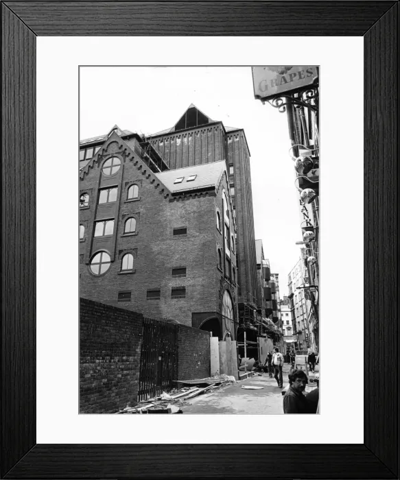 Framed Print : Matthew Street in Liverpool, England. Matthew Street was home to the famous Cavern Framed Print : Matthew Street in Liverpool, England. Matthew Street was home to the famous Cavern