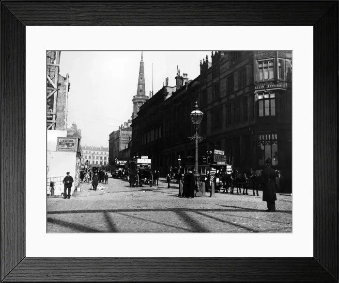 Framed Print : James Street, Liverpool. Circa 1900