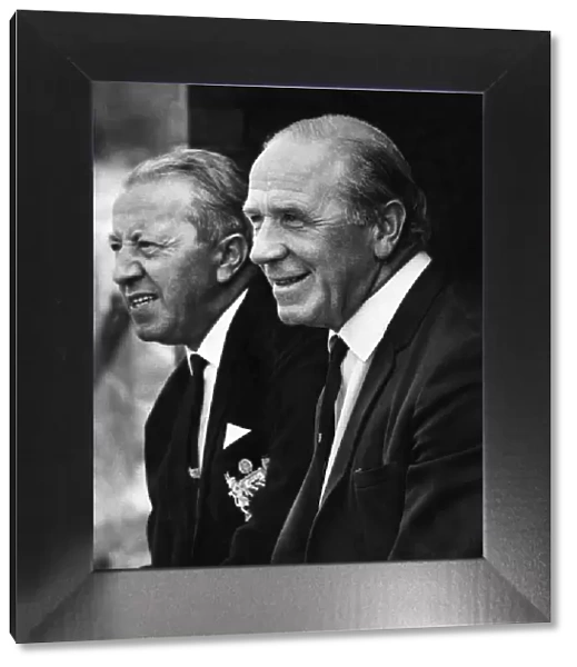 Matt Busby, Manchester United Manager, and assistant Jimmy Murphy, 2nd August 1967