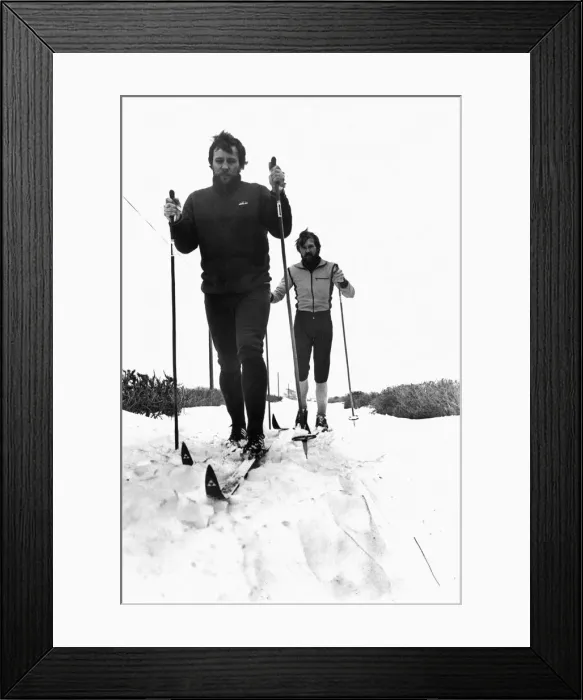 Framed Print : Atlantic College ski patrol, led by Norwegian member of staff, Ivar Lund-Mathieson Framed Print : Atlantic College ski patrol, led by Norwegian member of staff, Ivar Lund-Mathieson