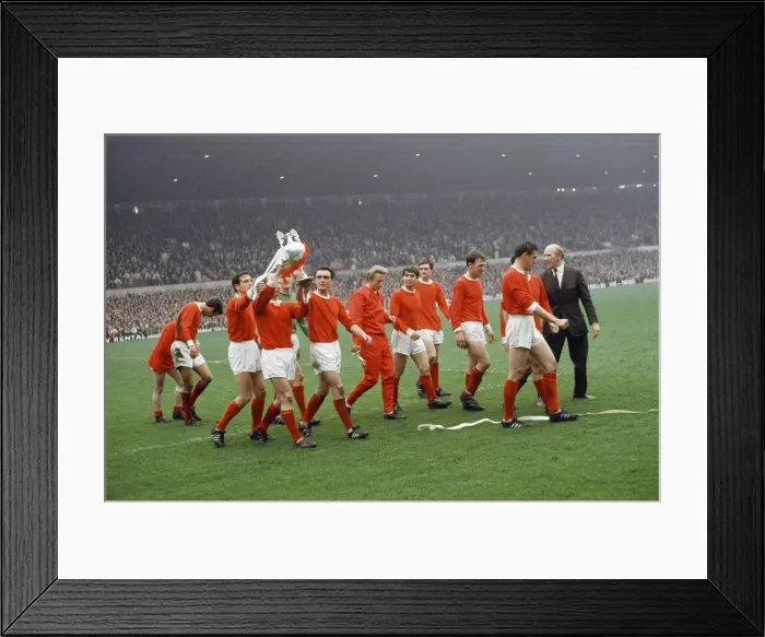 Framed Print : The 1966-67 season was Manchester Uniteds 65th season in the Football League